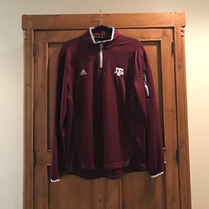 Adidas Maroon A&M Quarterzip