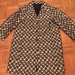 Ann Taylor Black & Gold Leopard Jacket