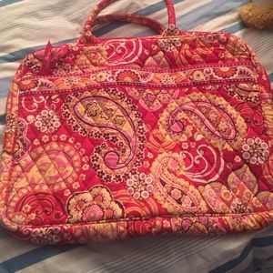 Vera Bradley laptop case with handles