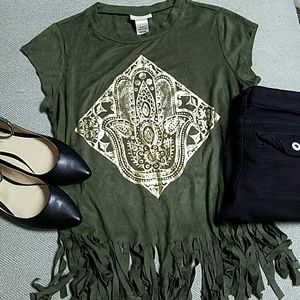 SALE🎉 Belle du Jour Faux-Seude Top