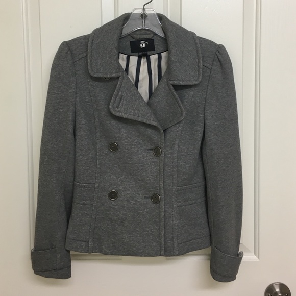 H&M cotton peacoat