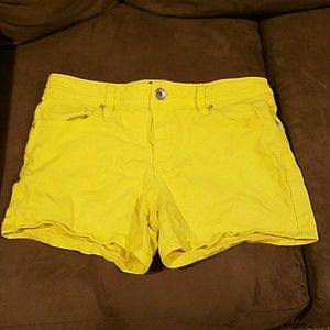 Yellow shorts