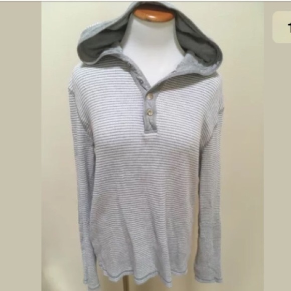 Michael Kors Tops - FINAL PRICE! Michael Kors Gray Striped Hoodie M