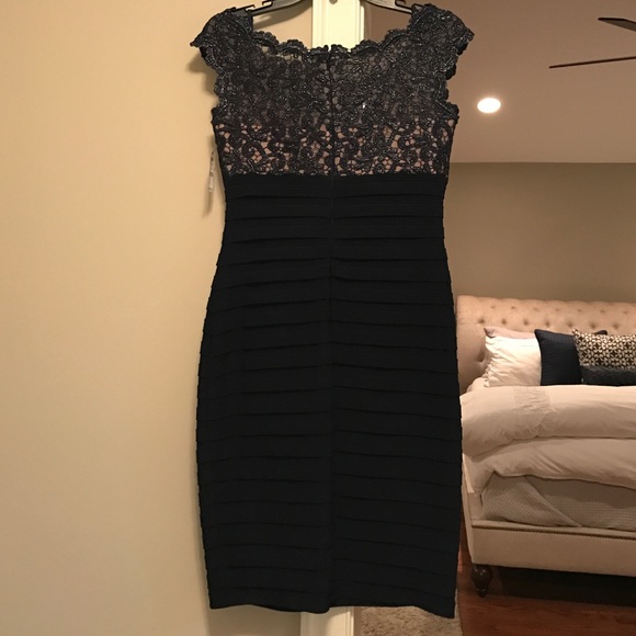 Xscape Navy Blue Dress - Picture 2 of 3