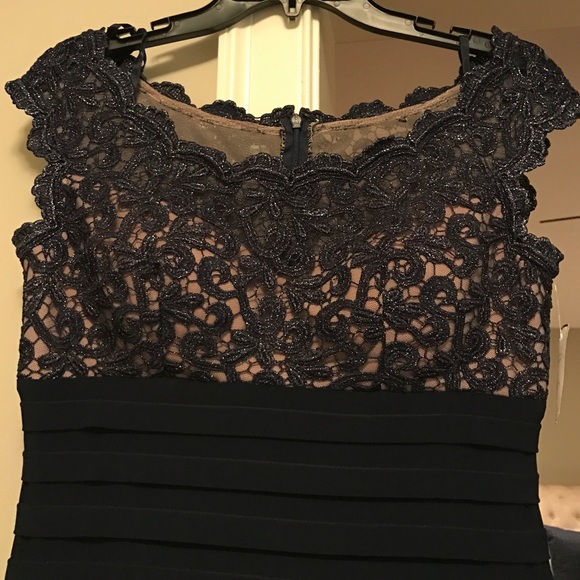 Xscape Navy Blue Dress - Picture 3 of 3