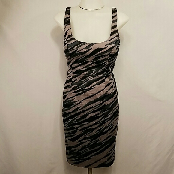 NWT French Connection Gray Black Cocktail Dress - Picture 2 of 4