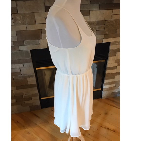 Lost April White Lattice Dress - Picture 7 of 8