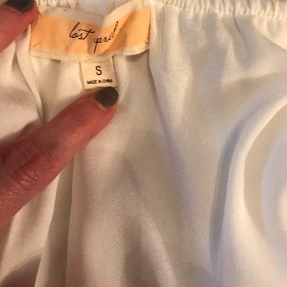 Lost April White Lattice Dress - Picture 8 of 8