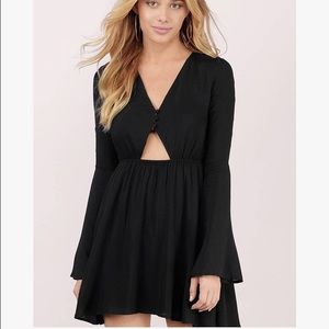 TOBI black dress with sleeves