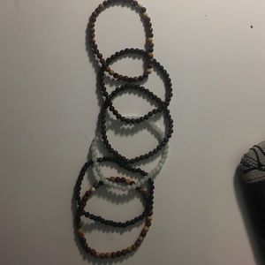 Glass bead bracelet