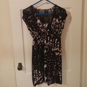 Swim Cover-up Dress with Lace Back