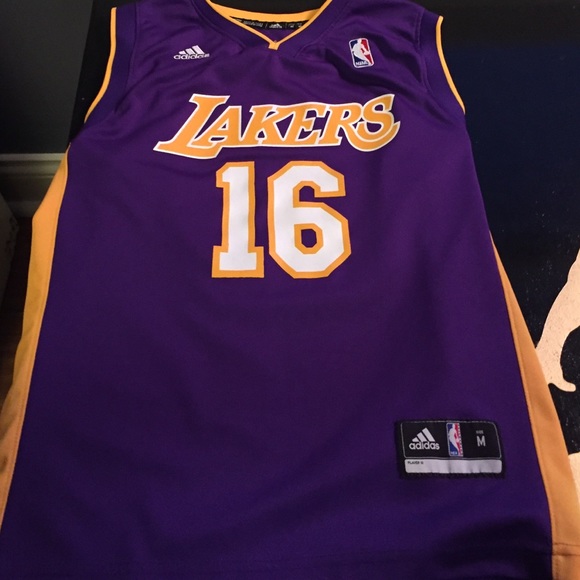 Pau Gasol Throwback Lakers Jersey