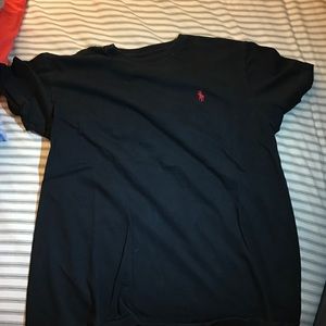 Black polo shirt