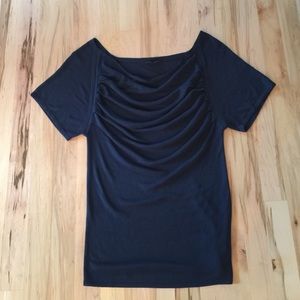 Theory lightweight drape-neck sweater