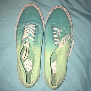 Ombré Blue-Green Vans