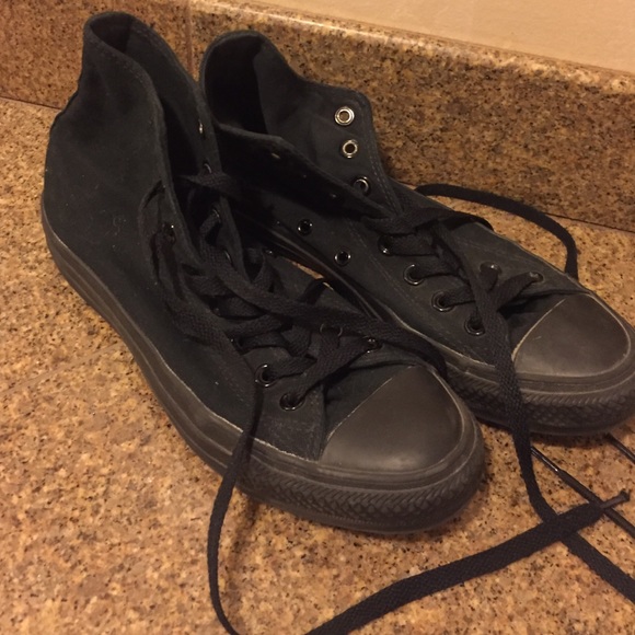 all black converse high tops
