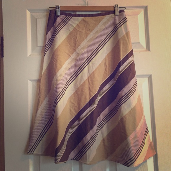 J. Crew | Striped A-Line Skirt - Picture 1 of 4