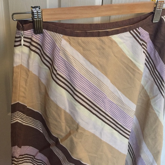 J. Crew | Striped A-Line Skirt - Picture 3 of 4