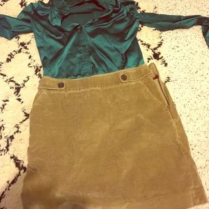 Banana republic corduroy mini skirt