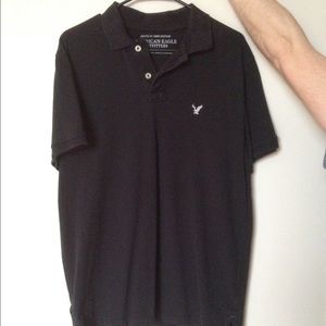 American Eagle men's size L black polo