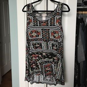 Monroe & Main XL Sleeveless Hi-Lo Hem Top