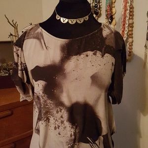 Diesel Black Gold 100% silk hi-lo top