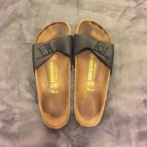 Birkenstock Madrid sandal - size 41 black strap