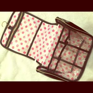 Black Patent Leather Isaac Mizrahi Traveling Bag