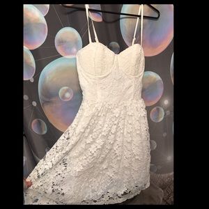 White Abercrombie and Fitch Lace Dress
