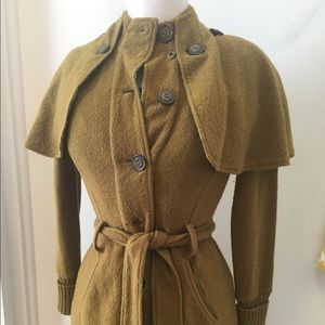 XSMALL SPARROW WOMENS WOOL TRENCH COAT