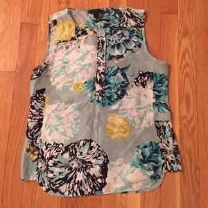 J. Crew Silk Floral Tank
