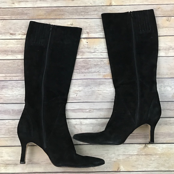 Vaneli suede Pointed Toe Low Heel Boots_2