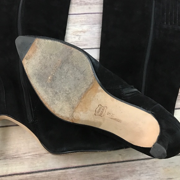Vaneli suede Pointed Toe Low Heel Boots_3
