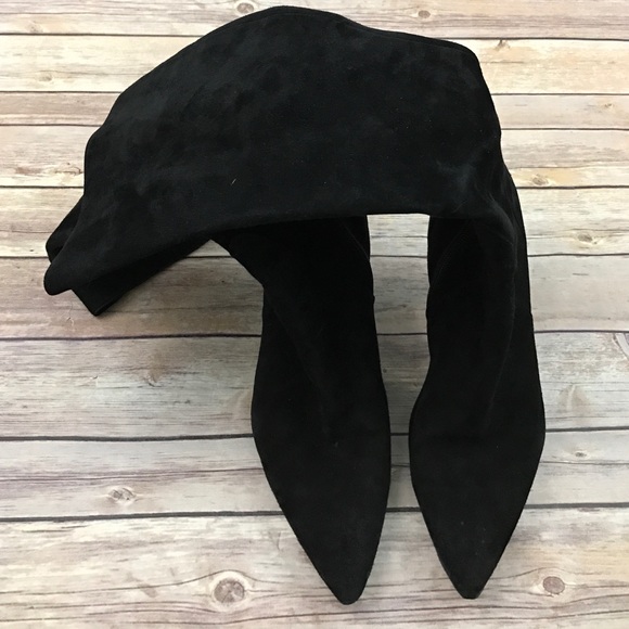 Vaneli suede Pointed Toe Low Heel Boots_4