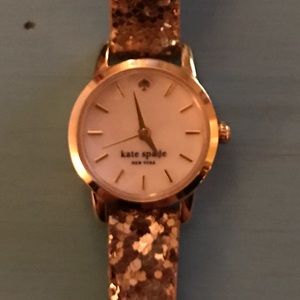 Kate spade gold glitter watch