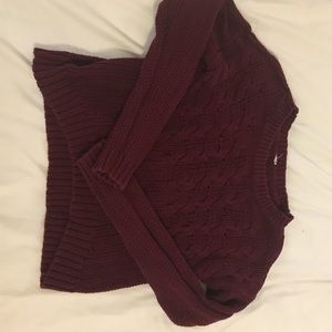 Burgundy thick sweater