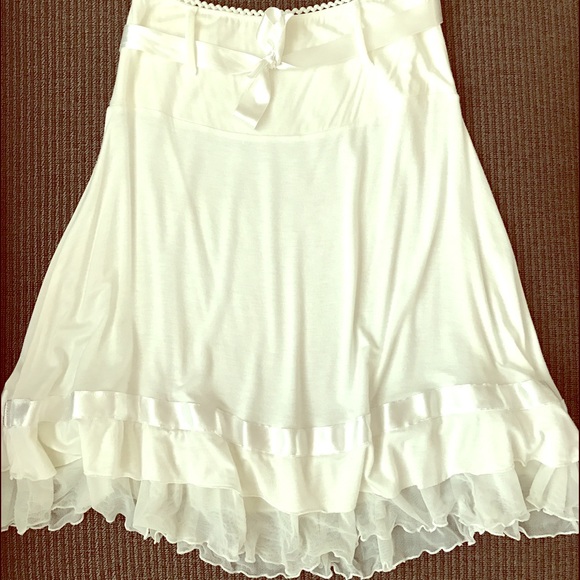 White skirt