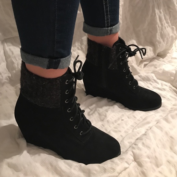 Cute wedge boots