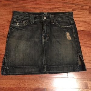 7 for all mankind denim skirt size 26