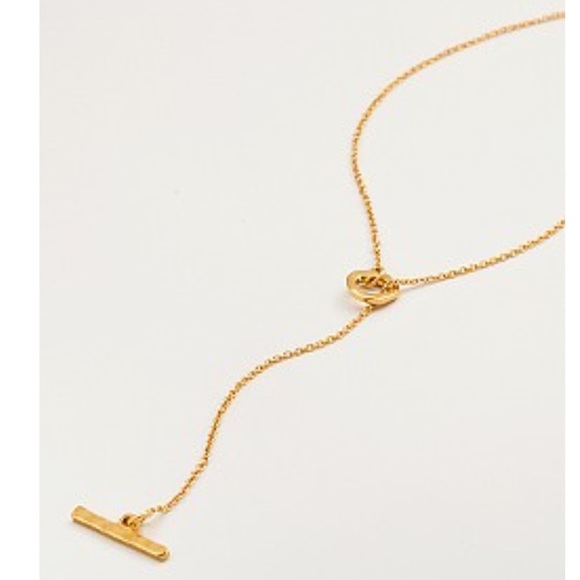 Gorjana Taner Toggle Lariat Necklace in Gold