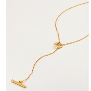 Gorjana Taner Toggle Lariat Necklace in Gold