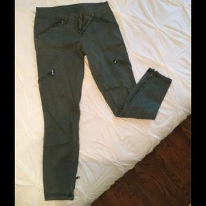 Blank NYC Skinny Olive Cropped Pants