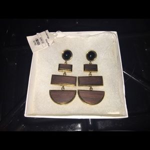Lizzie Fortunato "Totem" Earrings 
2.5"L x 1.1"W.