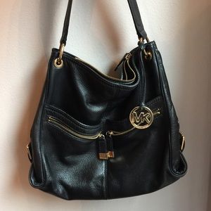 Michael Kors Black Leather Purse