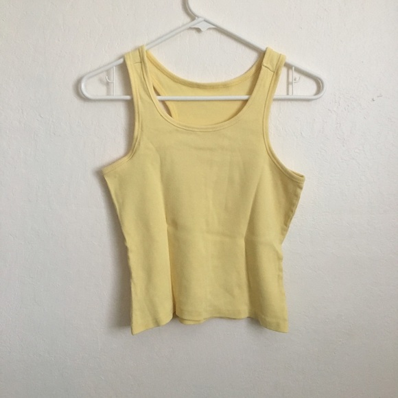 yellow crop tank