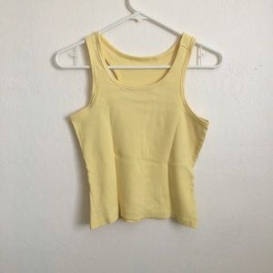 yellow crop tank