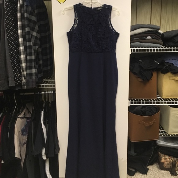 Lulus Dresses & Skirts - Navy blue floor length dress