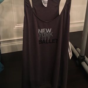 Adult NYC BALLET racerback NWT tank!