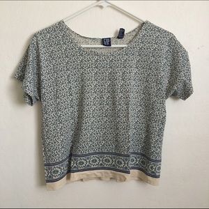 vintage gap floral tee