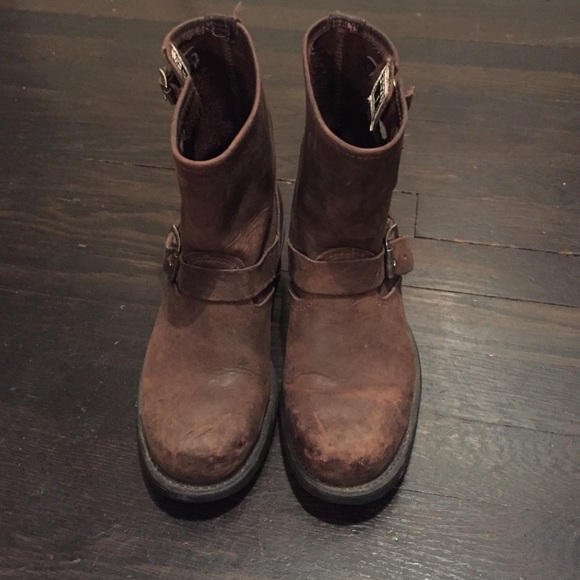 Calf high frye boots